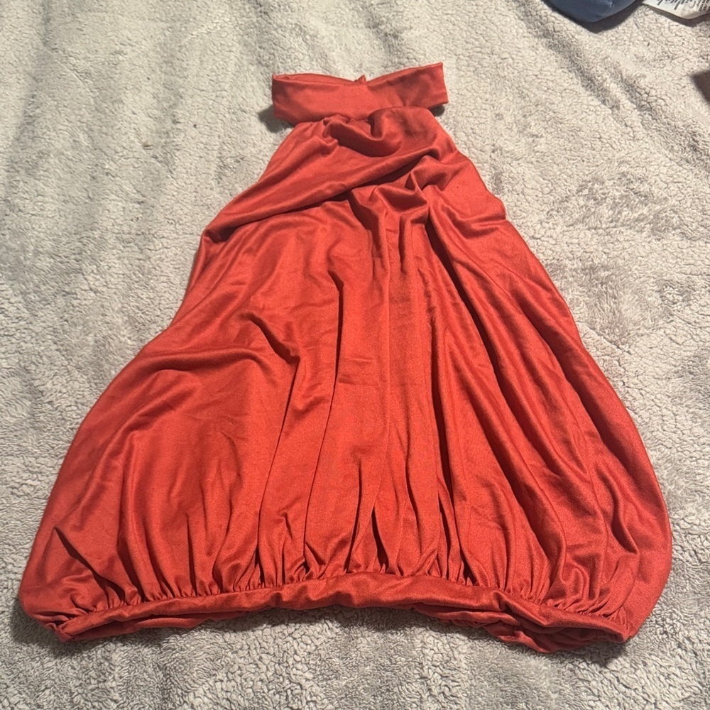 Fashion Nova Brick Red Halter Top